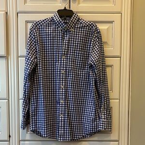 Crown & Ivy Blue and White Gingham Shirt